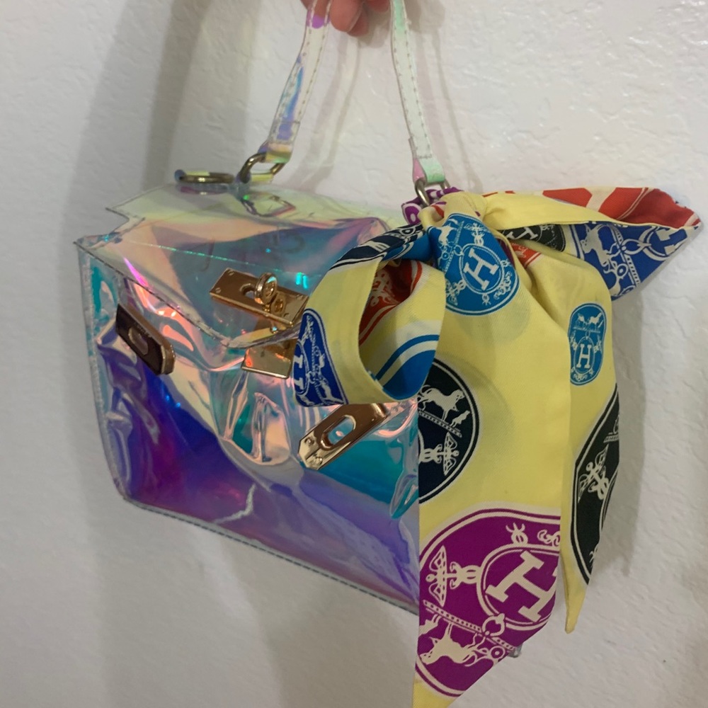 Small see through handbag